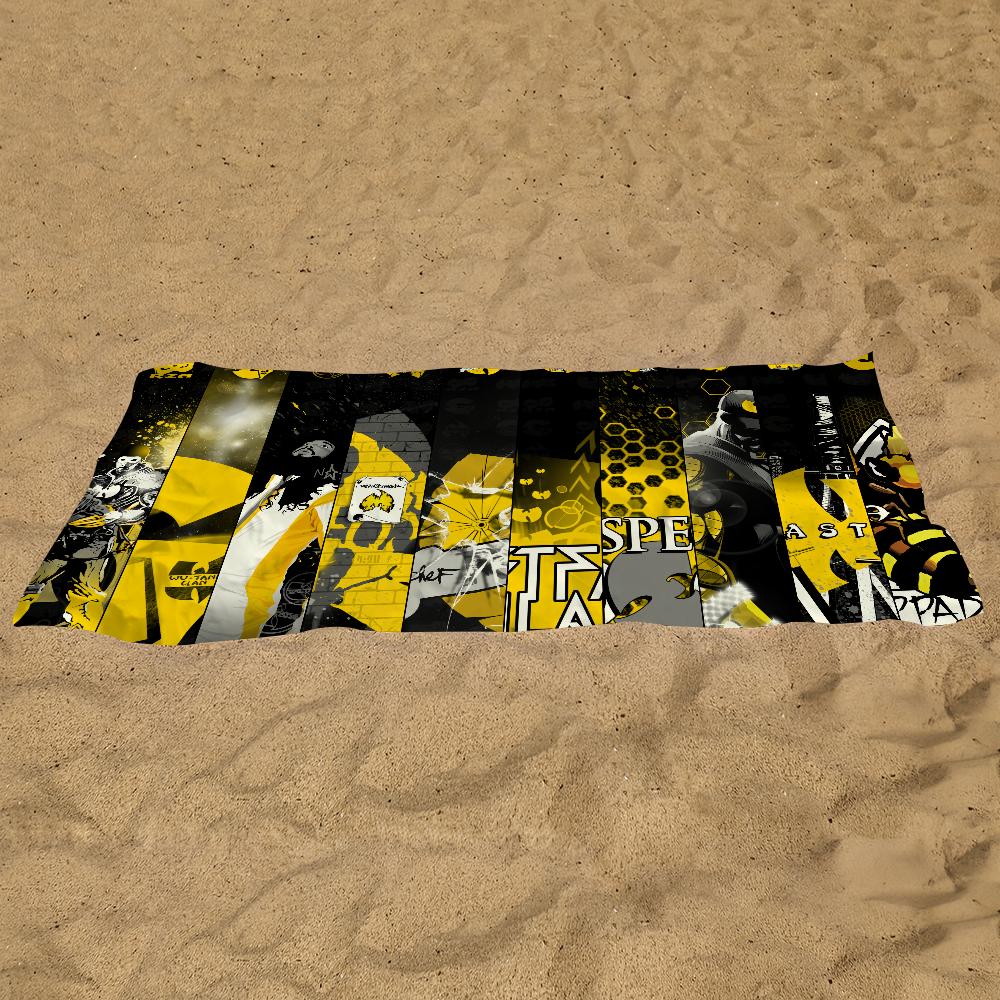 Hip Hop Team Wu-Tang C-Clan Music Towel Soft Pool Gift For Travel Gym Shower Camping Quick Dry Sports Large Beach Towel