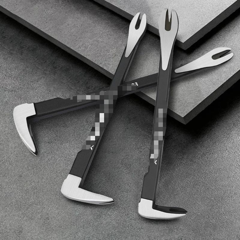 Multifunktionaler Pfoten-Nagelzieher - Robuste Stahl-Brechstange für Holzbearbeitung & Abbruch, Heimwerker-Brechwerkzeug mit ergonomischem Griff