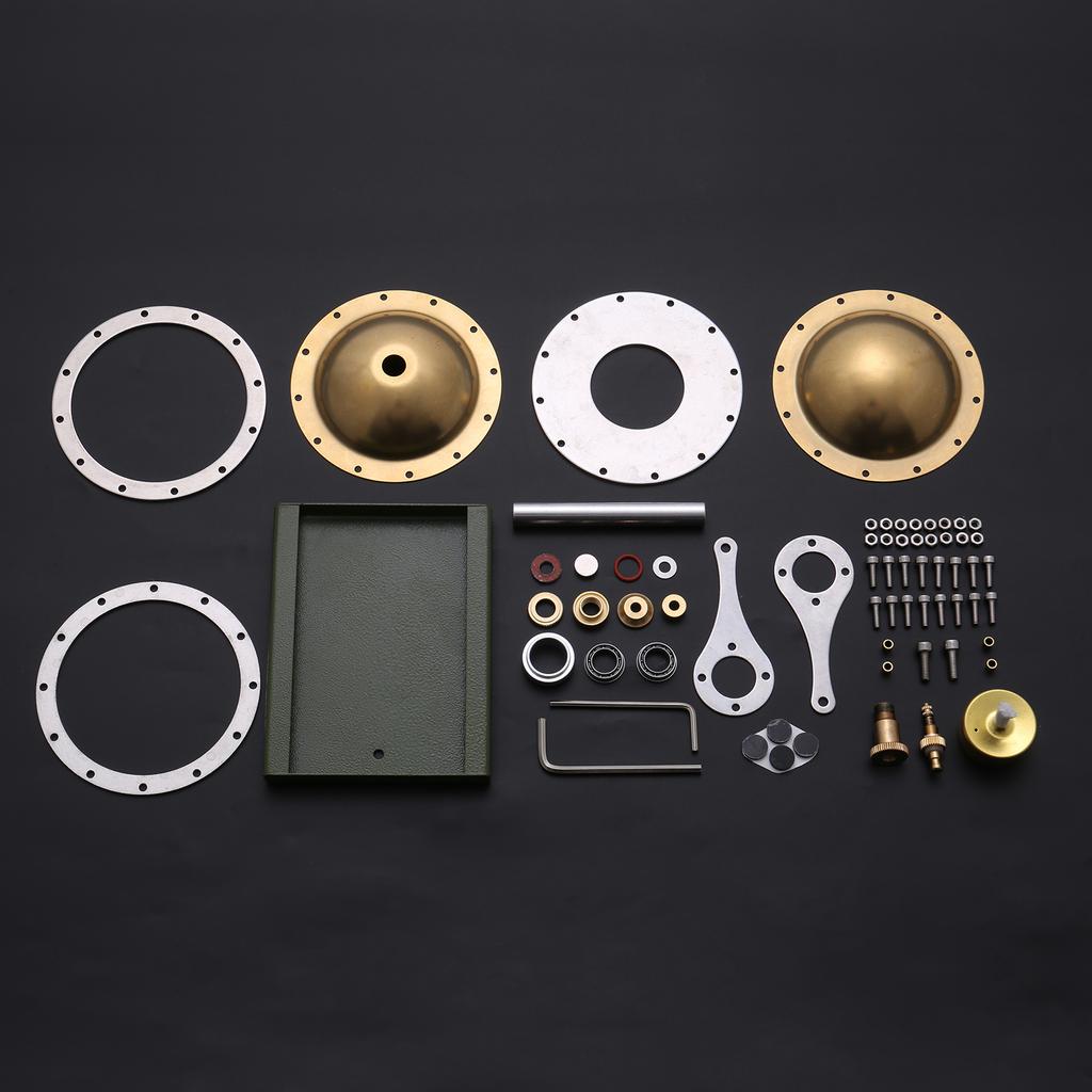 Varmluft Stirlingmotor Modell DIY Omonterad Ångande Flygande Tecken Full Metall Fysik Vetenskap