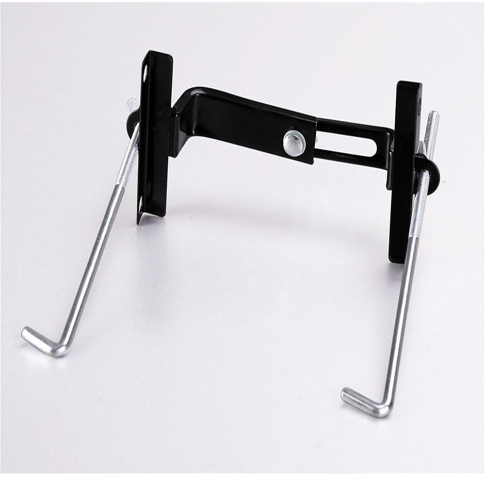Universal Black Battery Tray Car Storage Battery Holder + Hold Down Clamp Safe