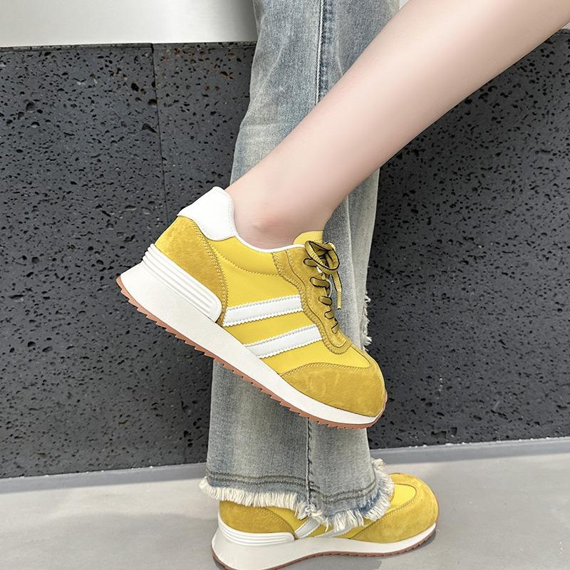 C erhöhend retro Damen Sommer neu leichte dicksohlige vielseitige Dad-Schuhe