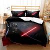3D Sci-Fi War Print Bedding Set, Darth Duvet Cover with Pillowcase 75x50cm, Single Double Bed Duvet Cover 2/3pcs Gift for Boys