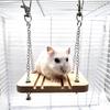 Pet Supplies Hamster Toys Solid Wood Platform Swing Wooden Molar Hanging Suspension Bridge