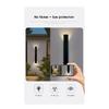 Outdoor Waterproof Wall Lamps Strip Aluminum Wall Lights 18W LED Black Wall Lamp Bedroom Exterior Outdoor Lighting Fixtures