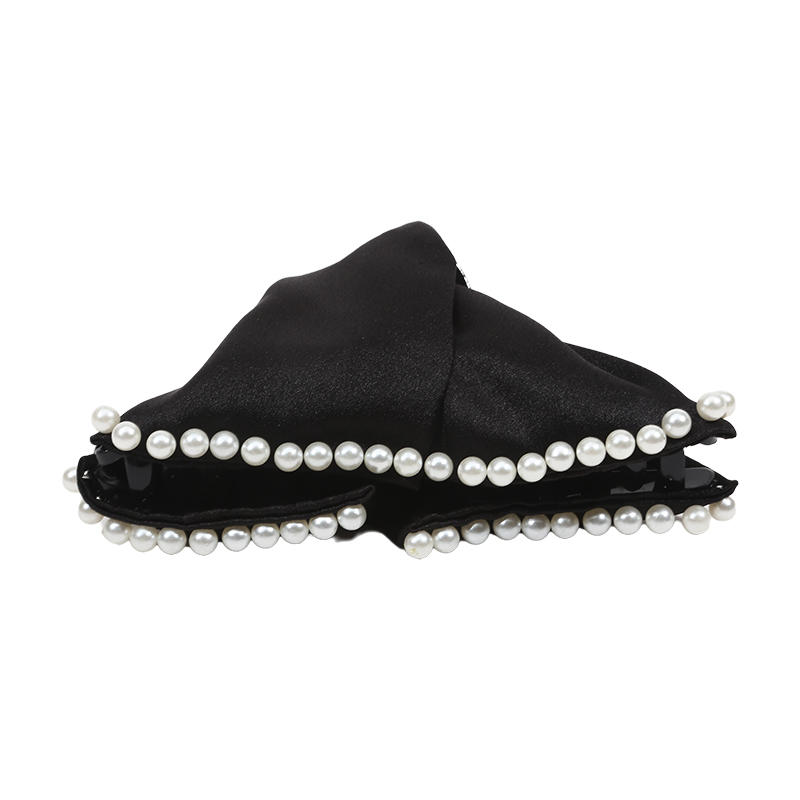 Hair Clips Vintage Soft Satin Hair Claw Rhinestone/pearl Hairpin Large Big Bow Ornament Women Hair Accessories