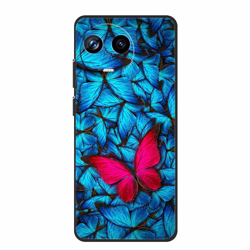 For Realme 11 11X 5G RMX3780 Case TPU Animals Soft Silicone Bumper Back Cover Phone Cases for Realme11X RMX3785 Wolf Cool Fundas