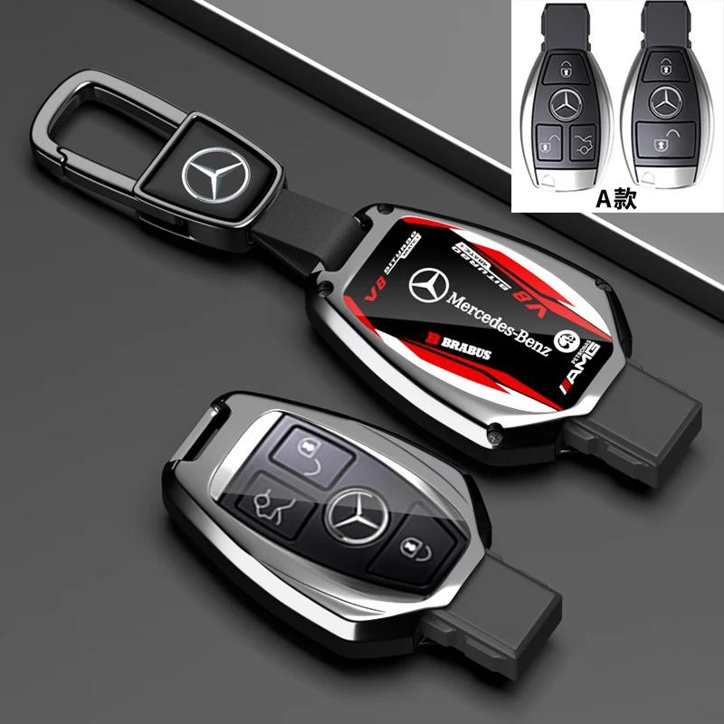 Pro Mercedes Benz C E S Třída GLC W206 W223 W214 E300 C260 C300 S450 S500 S400 Pouzdro na klíče od auta s dálkovým ovládáním Kryt Držák na klíčenku