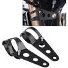 KIMISS Fork Headlight Mounting Bracket, 35-43mm Motorcycle Headlight Mount Bracket Fork Tube Clamp Kit Black for Chopper Cafe Racer