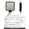 48W Car LED Worklight - MINI 16SMD Round Square 12V Fog Lamp for ATV SUV Off-Road Spotlight