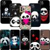 PP16 Cartoon Panda Soft Shell Phone Case for Redmi Note 10 11 12 Pro Max 10S 10C 10T 11A 11S 12S 12C