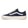 Vans Serie Old Skool Comode Versatili alla Moda Scarpe da Skate Basse Sneakers Unisex Blu Bianco VN000CT8DTQ