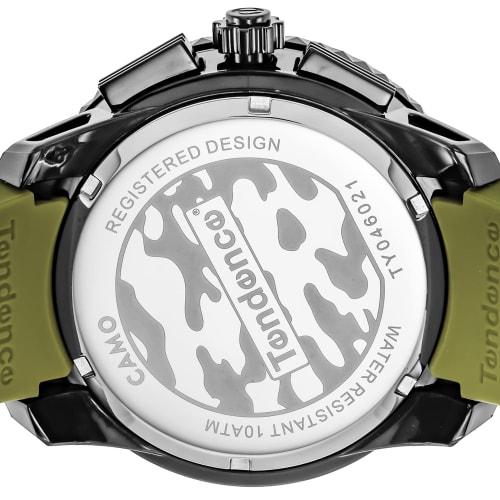 Tendence Gulliver Round CAMO Watch, Limited Edition, 51mm, Men's, Khaki, Camouflage Dial, Stainless Steel/Nylon, Mineral Glass, Quartz Movement, TY046