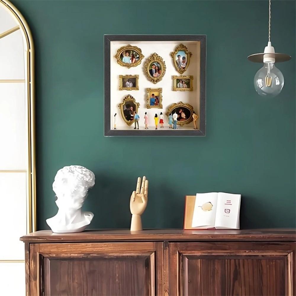 Caja de Sombras Creativa para Conservar Recuerdos Marco de Fotos Miniatura DIY Regalo de San Valentín