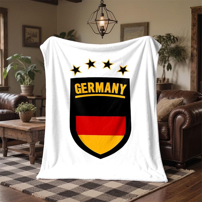 Germany national football team Print Flannel Blanket Soft Warm Sofa Bed Throw Blanket For Home Office Bedroom