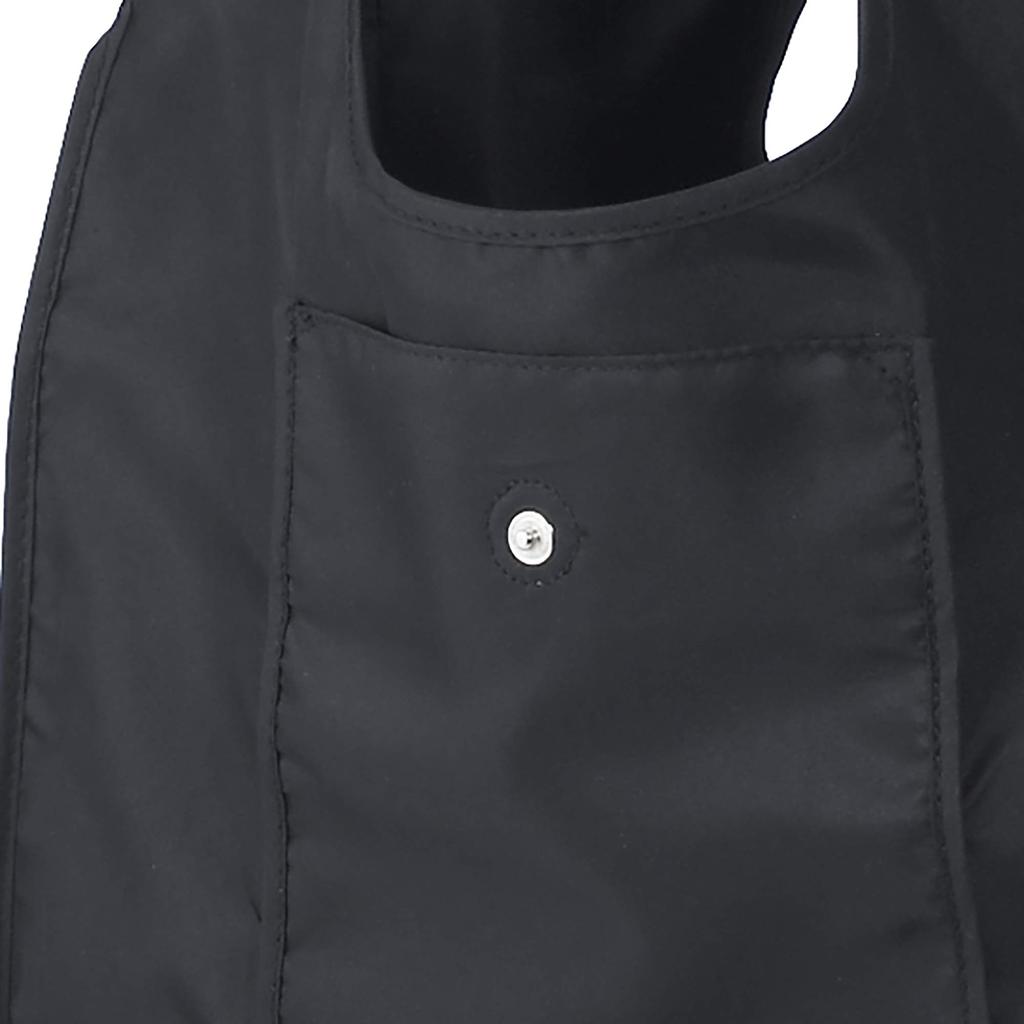 Dean & Deluca Shopping Bag, Black, Eco Bag, Foldable, Lightweight, Compact, 43 x 37 x 14 cm