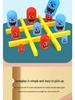 Kids' Educational Matryoshka Tic-Tac-Toe & Connect-the-Dots Card Game Set