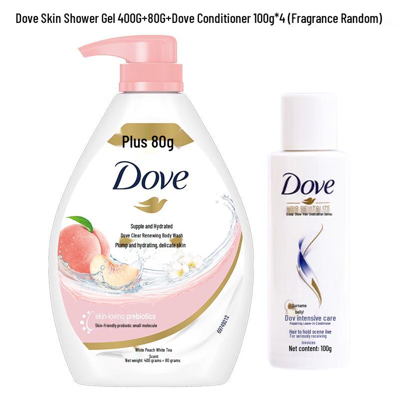 Dove Elastic & Hydrating Refreshing Shower Gel Bundle