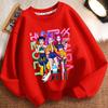 Children's Trendy Witch Hunt Team Hoodies for Autumn and Winter, Casual Long-sleeved Round-neck Hoodies for Boys and Girls