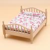 1:12 Dollhouse Miniature Double Bed for Bedroom Scene