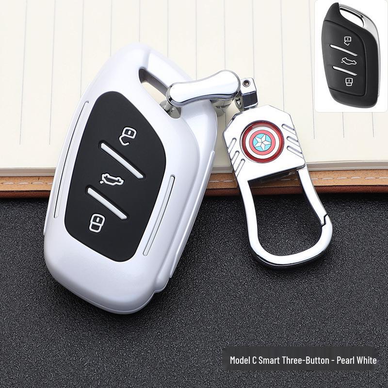 Fashionable MG Key Cover: Stylish Remote Control Shell with Buckle for Personalized Car Key Decoration