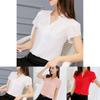 Elegant Women Casual Short Sleeves Chiffon Shirt For Summer Office And Formal Wear