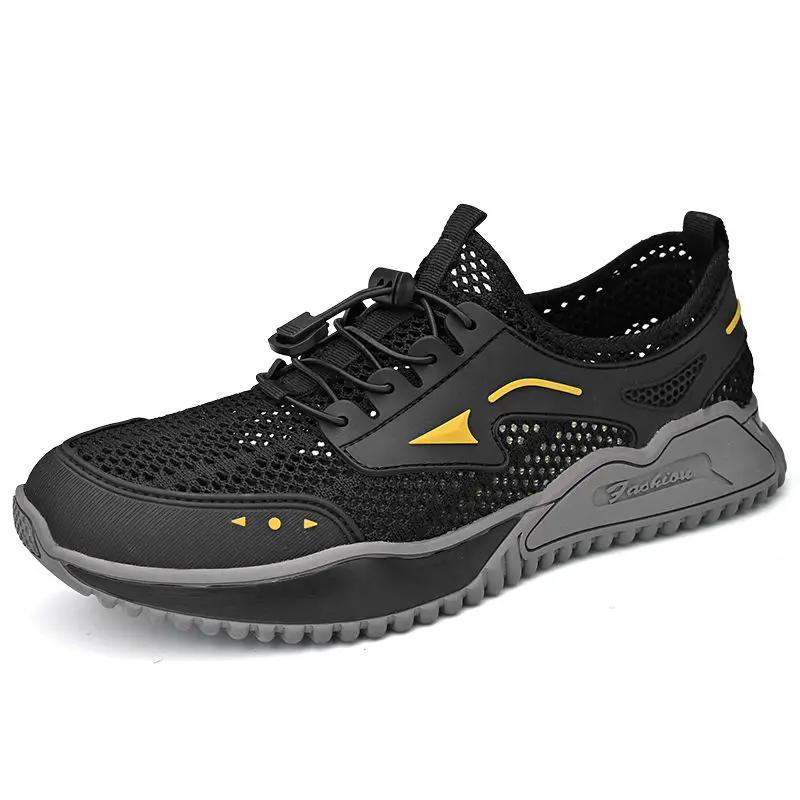 Fashion Hiking Sports Shoes for Men Mesh Upper Running Mountain Walking Miked Colour Cheap Liquidation High Quality Man Casual Sneaker