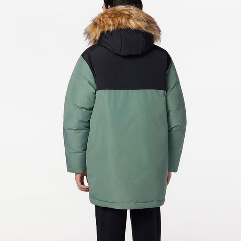 New Balance Warm Long Parka Jacket Asia Sizing 'Green Black' Unisex AMJ33330-DKJ