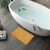 Wooden Shower Mats Natural Shower Mat Wooden Waterproof Bath Mat Weather Resistant Woven Floor Mat Non-Slip Bath Rug For Bathtub