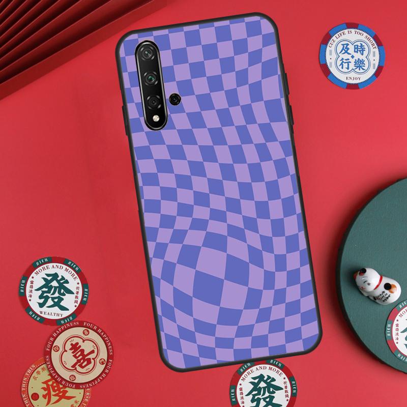 Check Orange Green Moss Twist For Huawei Nova 12s 7i 8i 11i 12i Y73 Y70 Y90 Y60 Y72 Y61 Y91 9 10 SE P30 Pro P40 Lite Case