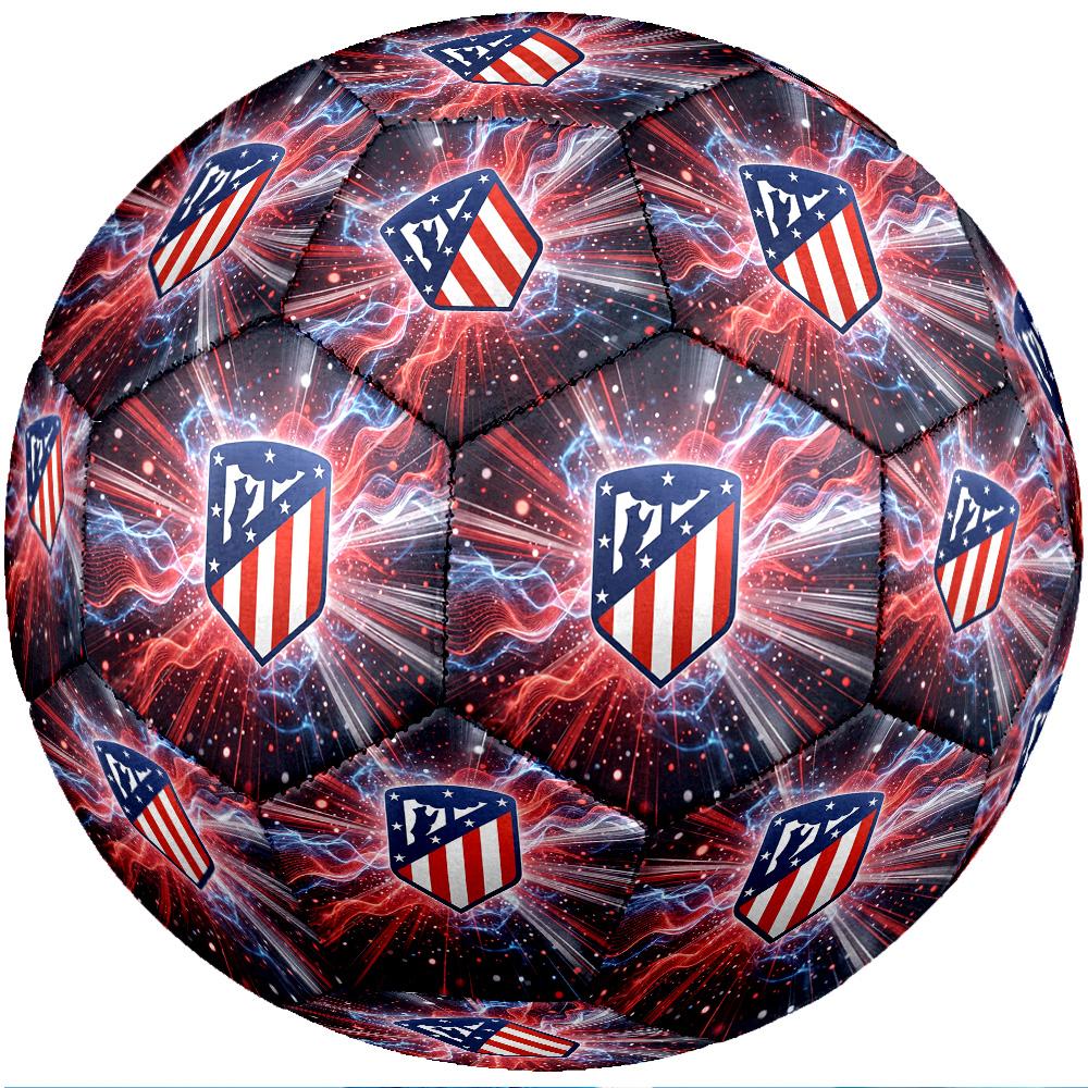 Pallone da calcio Tema Atletico Madrid Taglia 5 Pallone da calcio Tocco Morbido Pallone da calcio per Allenamento Professionale per Sport all'Aperto
