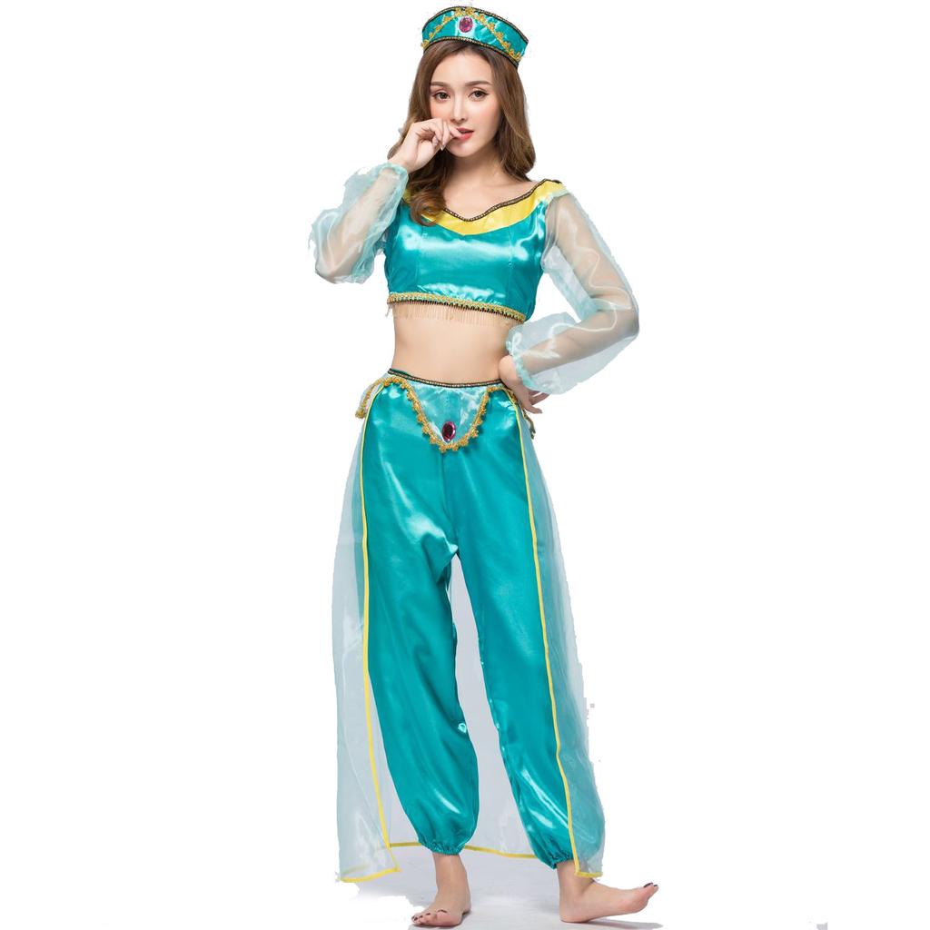 Search Banner Magic Lamp Jasmine Princess Dress Cos Game Uniforms, Halloween Costumes, Cosplay Costumes
