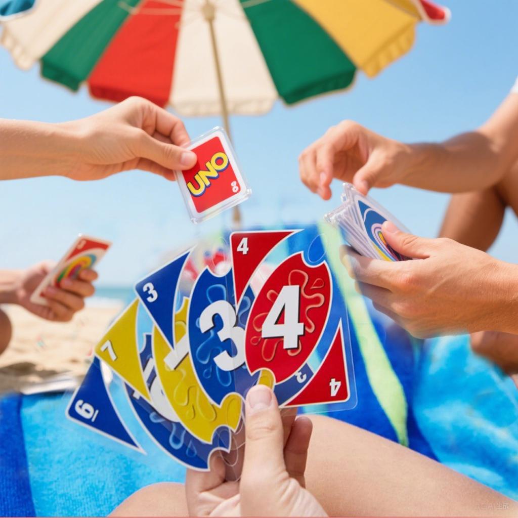 UNQHI Acrylic Waterproof Material Board Game - Suitable For 2 To 10 Players, Ages 7 And Above. A Color And Number Matching Card Game.