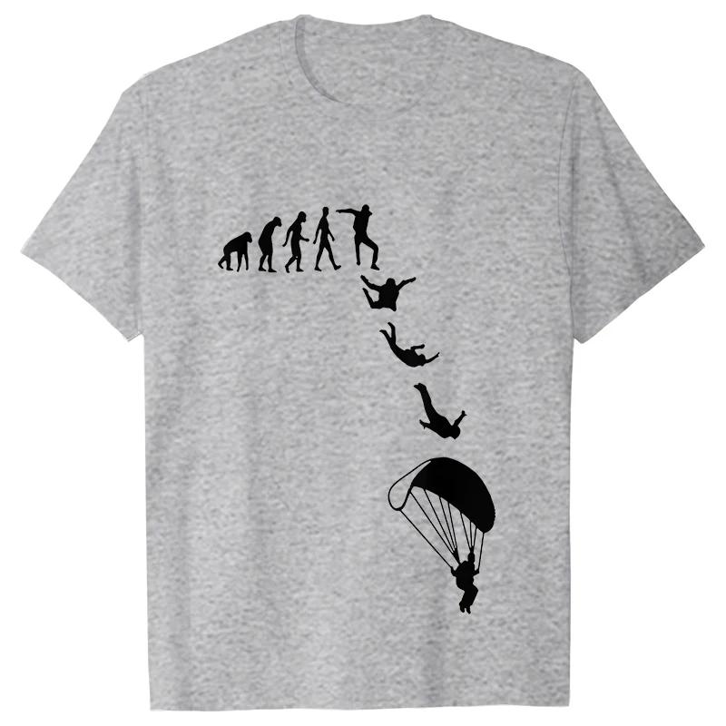 Funny Skydiving Men T-shirt Sky Diving Graphic Tops Short Sleeve Skydiver Clothing Parachute Evolution Jumping T Shirts Harajuku