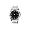 Quartz Movement Stainless Steel Strap Men's Watch Black Dial MTP-1308D-1A