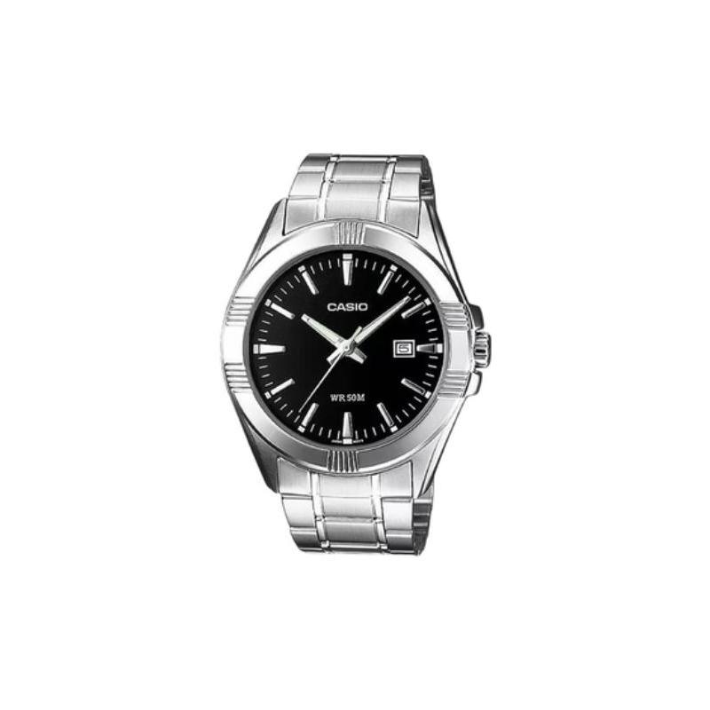 

Casio Quartz Movement Stainless Steel Strap Men s Watch Black Dial MTP-1308D-1A чорний