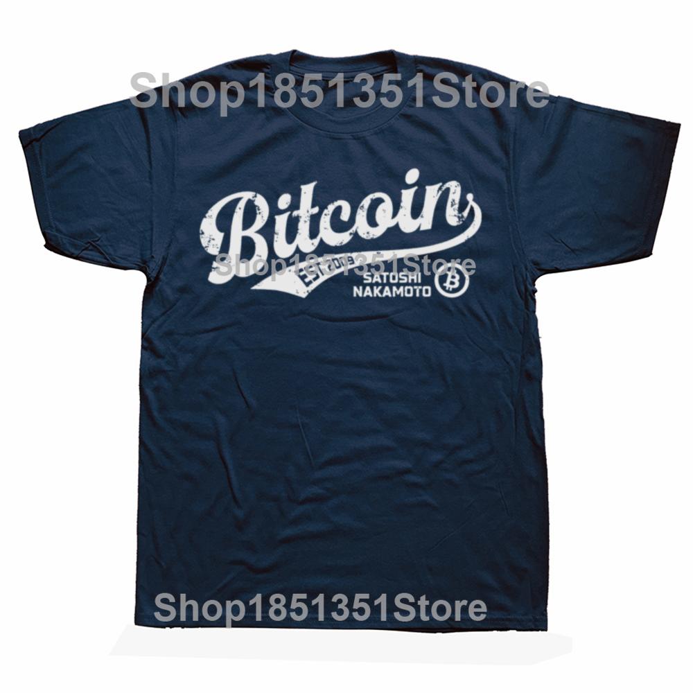 Funny Bitcoin Cryptocurrency BTC Graphic Tshirts Unisex Womens Fashion Casual Tshirt 100 Cotton Loose Oversized T Shirt S