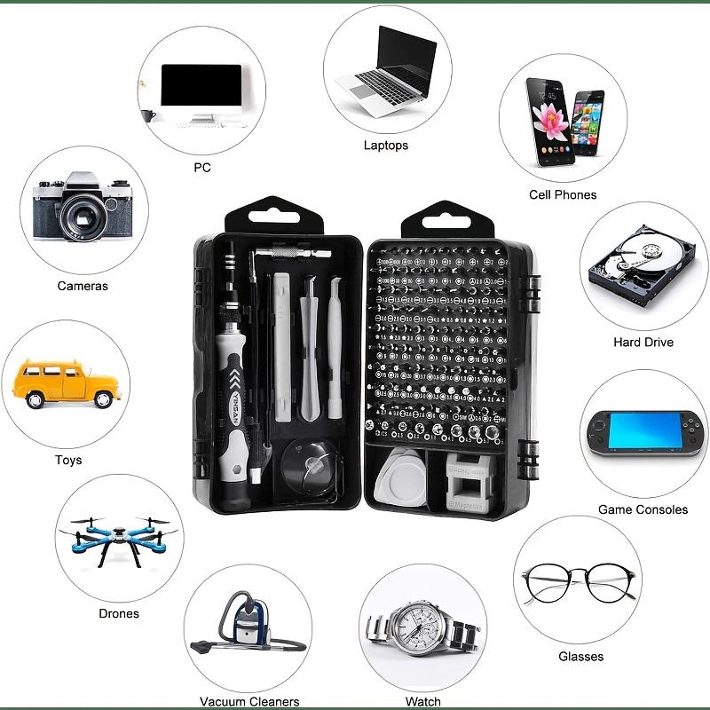 115-teiliges Präzisionsschraubendreher-Set, Handwerkzeug-Set für Präzisions-Computer-, Smartphone- und Uhrenreparatur und -zerlegung