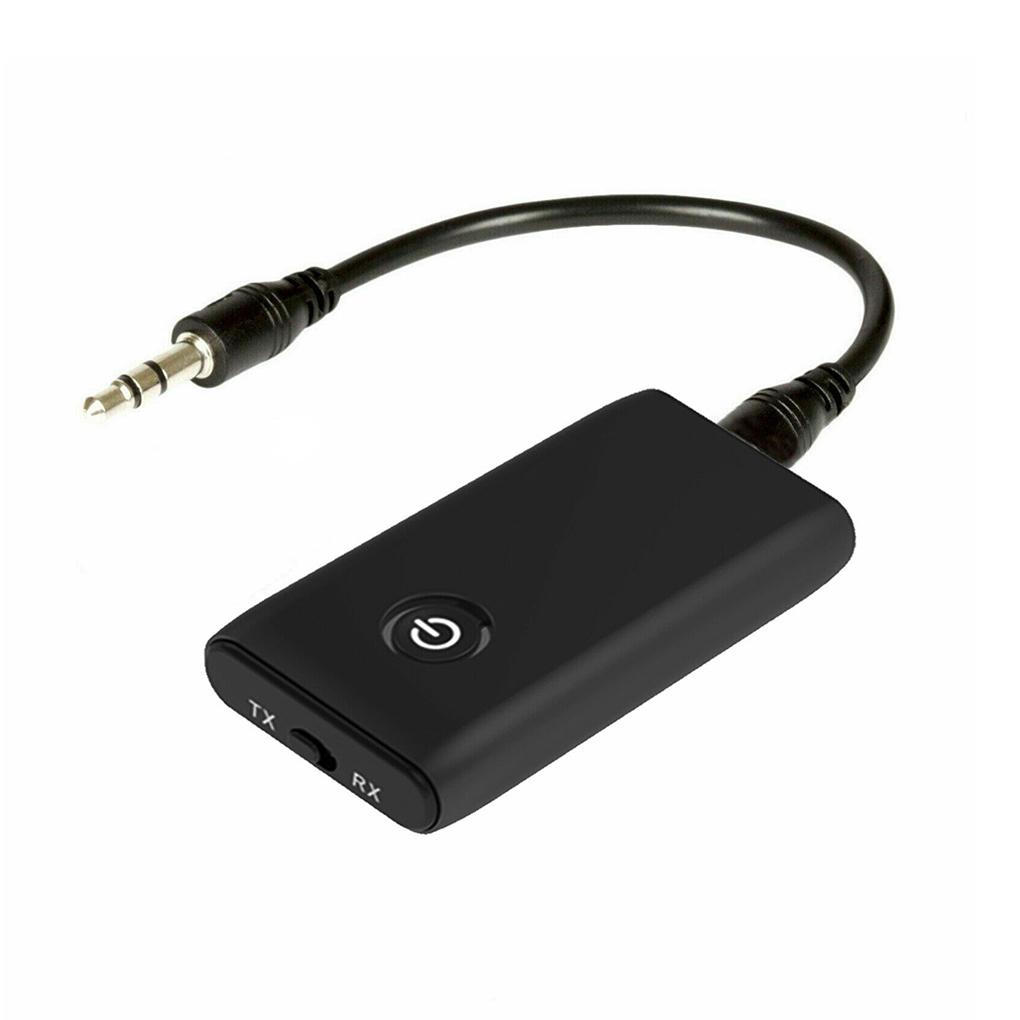

Audio Transmitter Bluetooth-compatible 3.5mm Receiver AUX Stereo Music Adapter Rechargeable Portable Stainless Steel Home