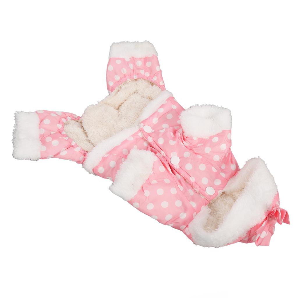 Hundvinterrock Varm Förtjockad Hudvänlig Hel Huvtröja Husdjur Kläder för Kallt Väder för Små