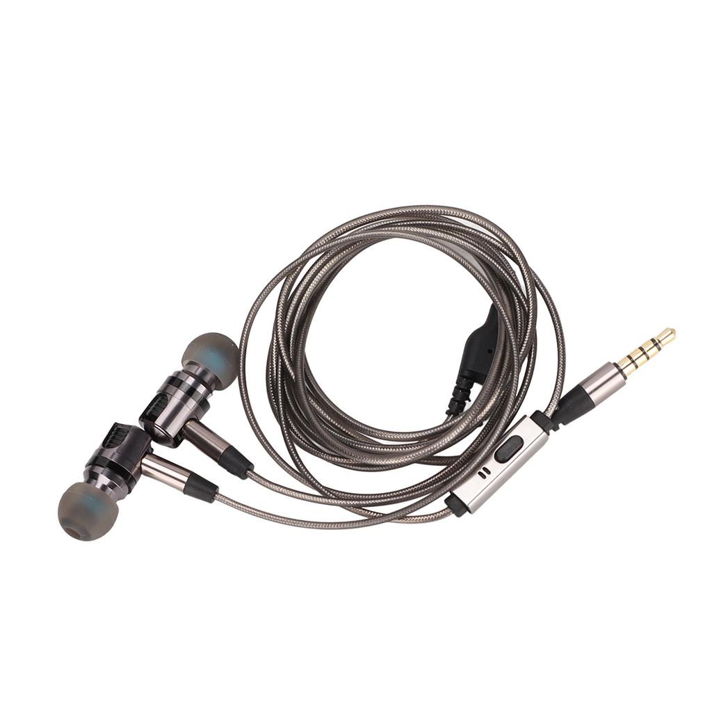 Kabelová sluchátka s izolací šumu pro ovládání drátu 3,5mm sportovní sluchátka s úložným boxem Výměna koncovek do uší