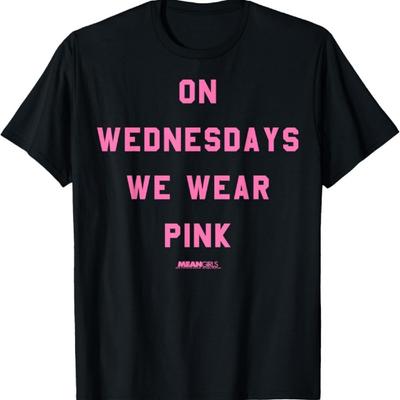 Mean Girls Mittwochs tragen wir Pink Grafik T-Shirt T-Shirt