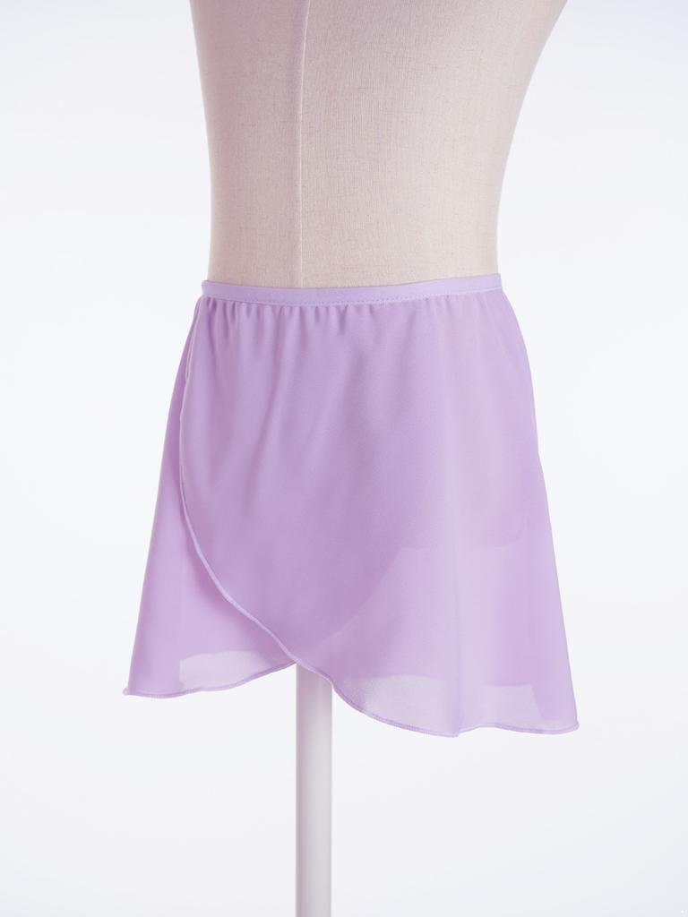 Chiffon Skirt Kids Elastic Waistband Irregular Slit Miniskirt for Stage Performance Gymnastic Costume