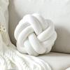 Handwoven European Minimalist Knot Ball Throw Pillow - Sofa & Bay Window Cushion