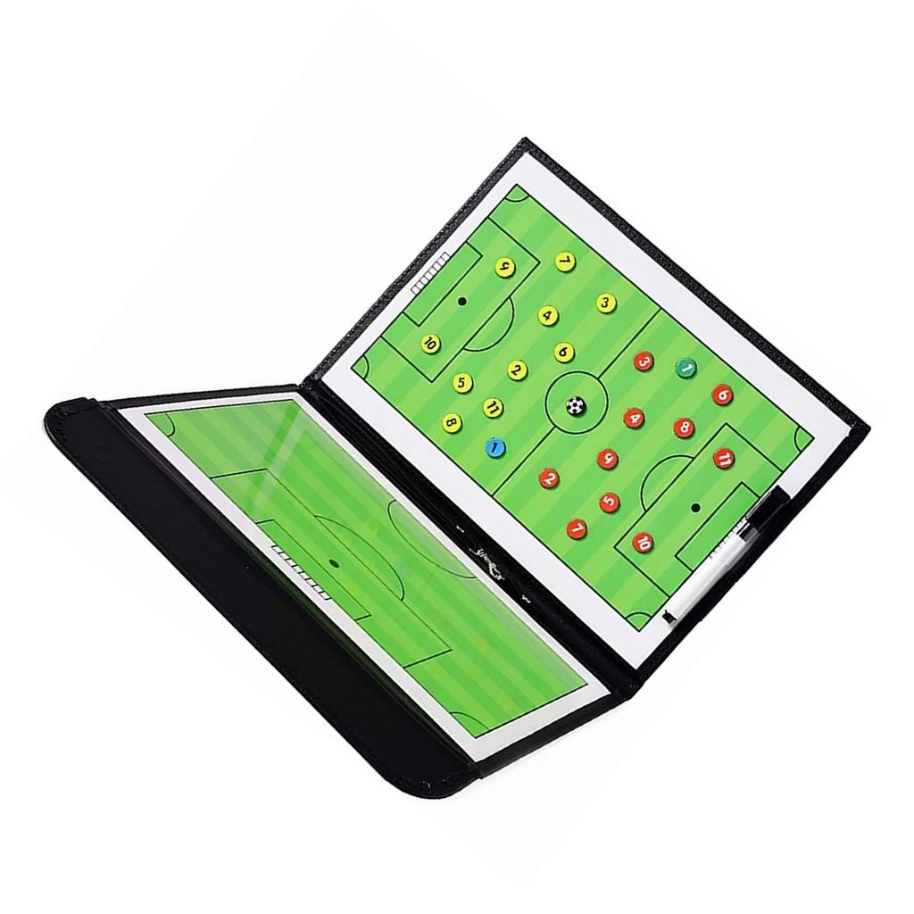 Football Coaching Clipboard Anti Deformation High Strength Portable Football Coaching Board Double Sides Magnetic for Guidance