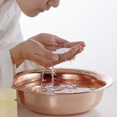 Shinkodo Wash Basin, 27cm Diameter, Made In Japan, Pure Copper, Gift Wrapping Available