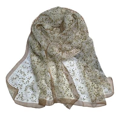 160*50cm Sjaals voor Dames Lichte Sjaals Elegante Bloemenprint Doorzichtige Sjaals Sjaals Wraps