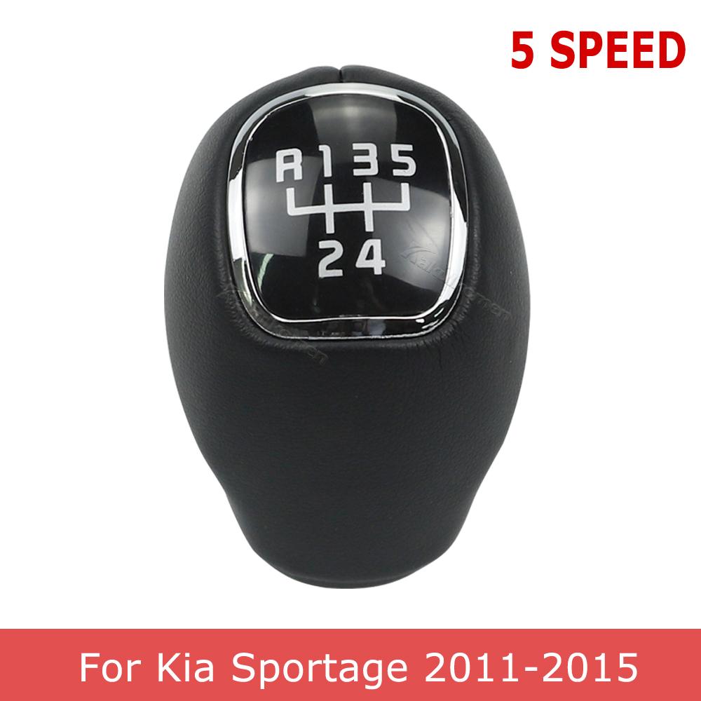 For Kia Sportage 2011-2015 RIO VELOSTER New Leather 5/6 Speed Manual Transmission Gear Shift Knob MT 43711 3W400HU