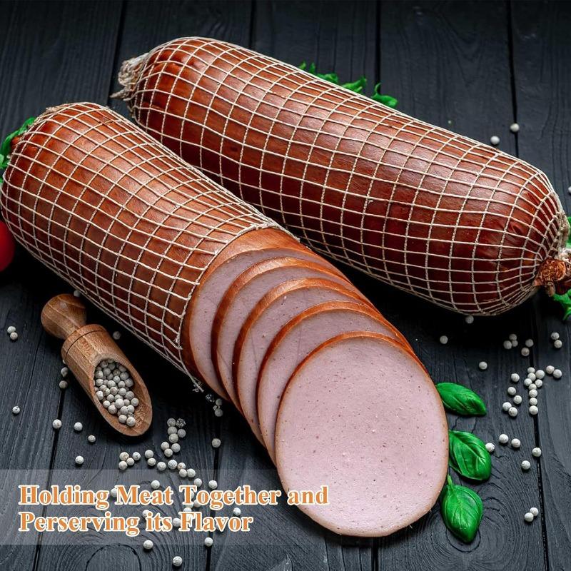 30/1M Fleischnetzrolle Elastisches Schinkensaitlingnetz Hot Dog Wurstverpackungsnetz Küchenzubehör Baumwollfleischnetz Kochwerkzeuge