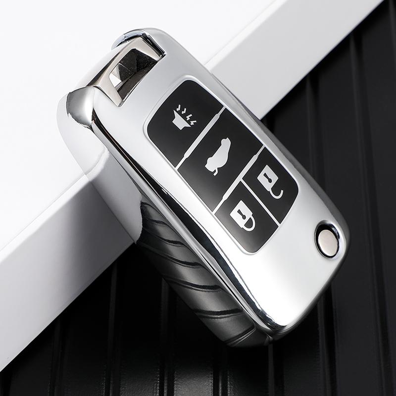 Soft TPU Key Cover Case for Chevrolet for Buick for Cruze Aveo Trax for Opel Astra Corsa Meriva Zafira Antara J 4 Buttons Key