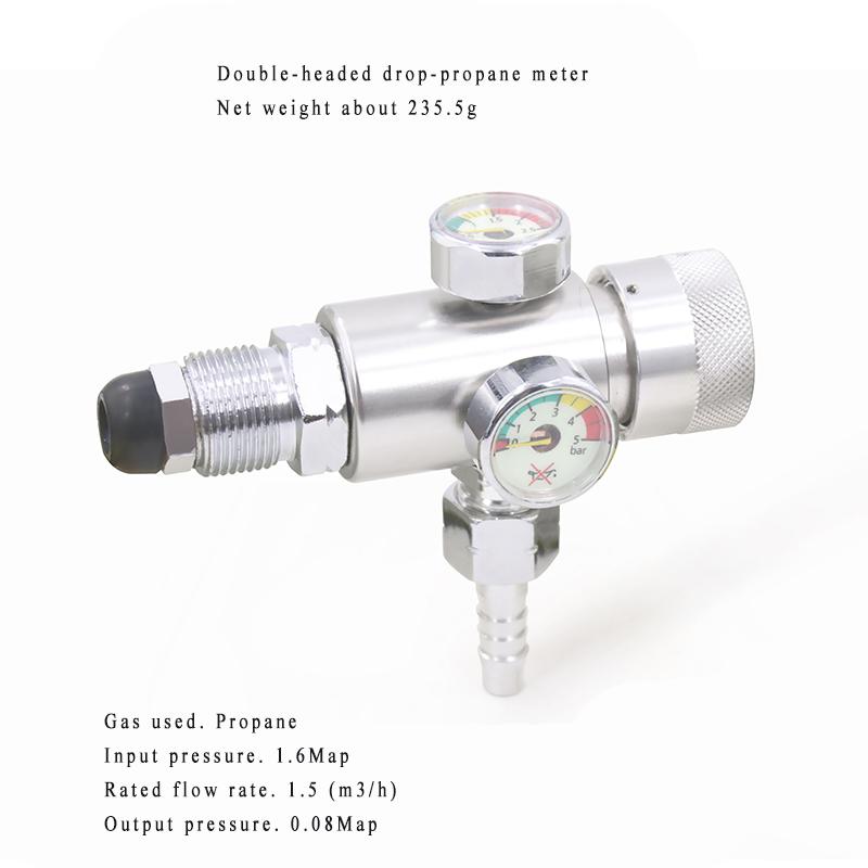 

Клапан регулировки давления кислорода, манометр, счетчик ацетилена/пропана, резьба 8 мм, латунный регулируемый редукционный клапан